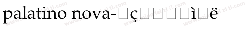 palatino nova字体转换